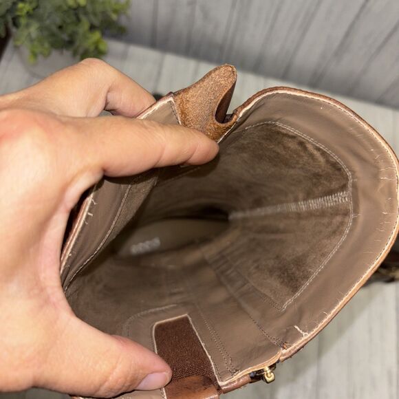 Womens Size 39 US 8/8.5 Ecco Brown Leather Riding Boots - Picture 9 of 9